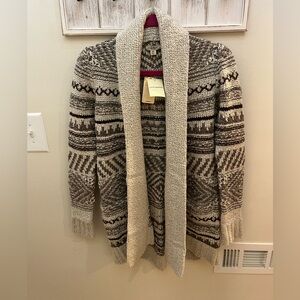 Lucky Brand Shawl Sweater Jacket XS